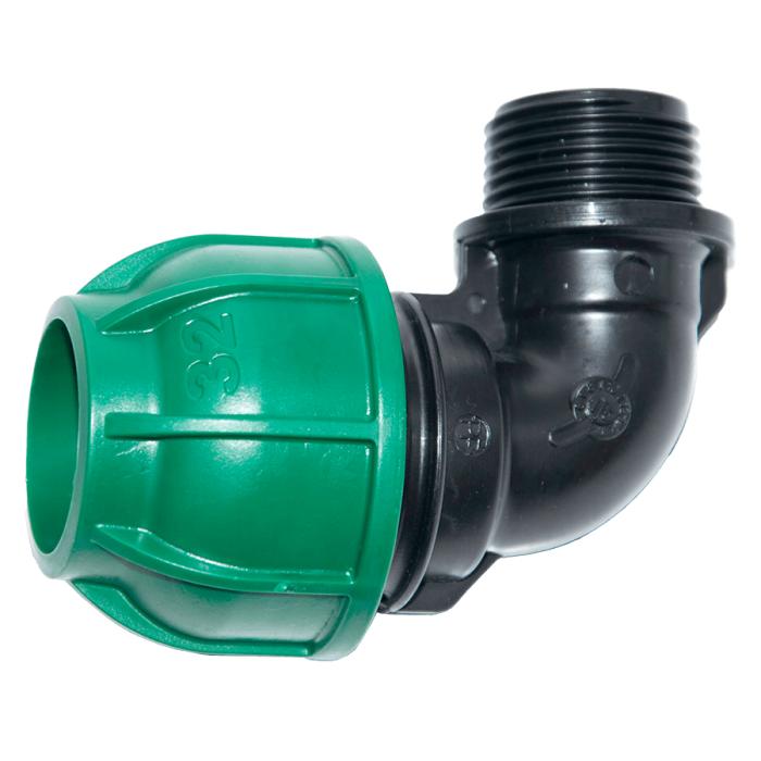 Коліно із зовнішнім різьбленням Irritec 25х1/2"