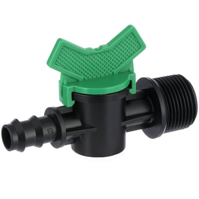 Кран Irritec 16x3/4" для крапельної трубки 16 мм